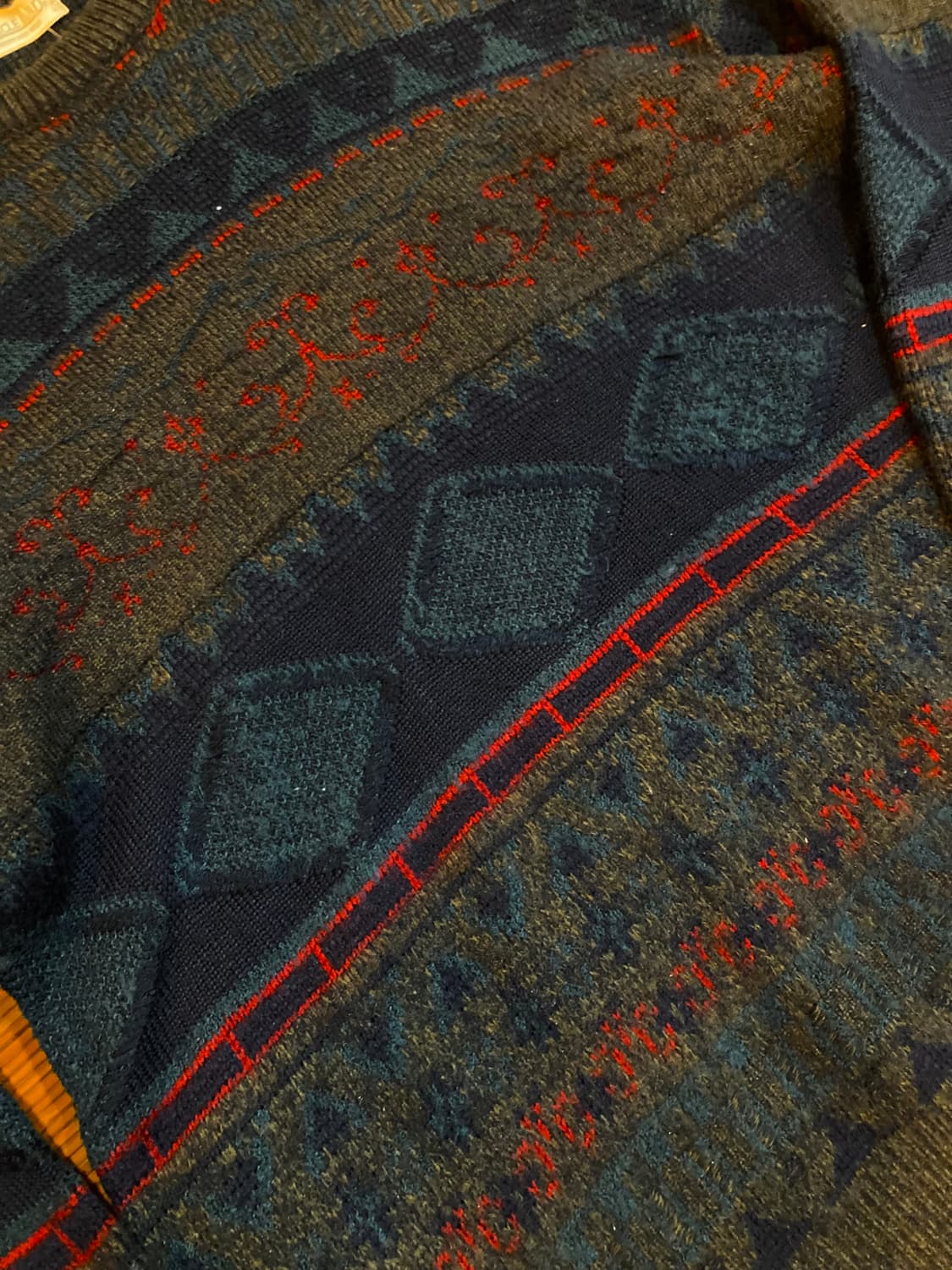 JPN vtg 노르딕 패턴 니트 상품이미지5