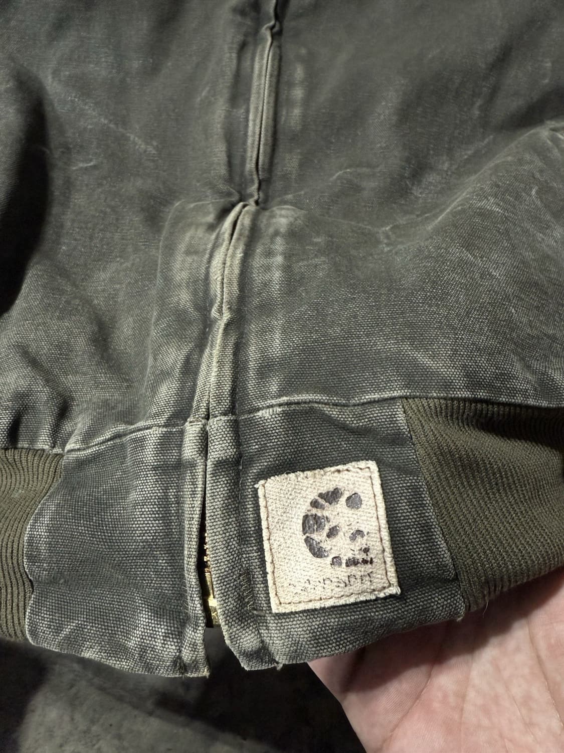 칼하트 J14 캔버스 자켓 모스 그린 상품이미지3