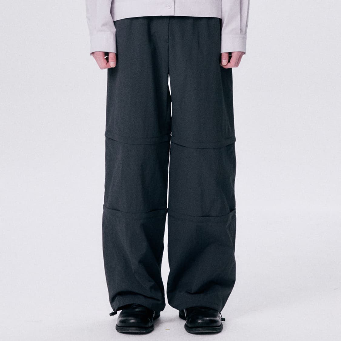 할로미늄 바지REFLECTED 3 PARTS PANTS DARK GRAY 상품이미지1