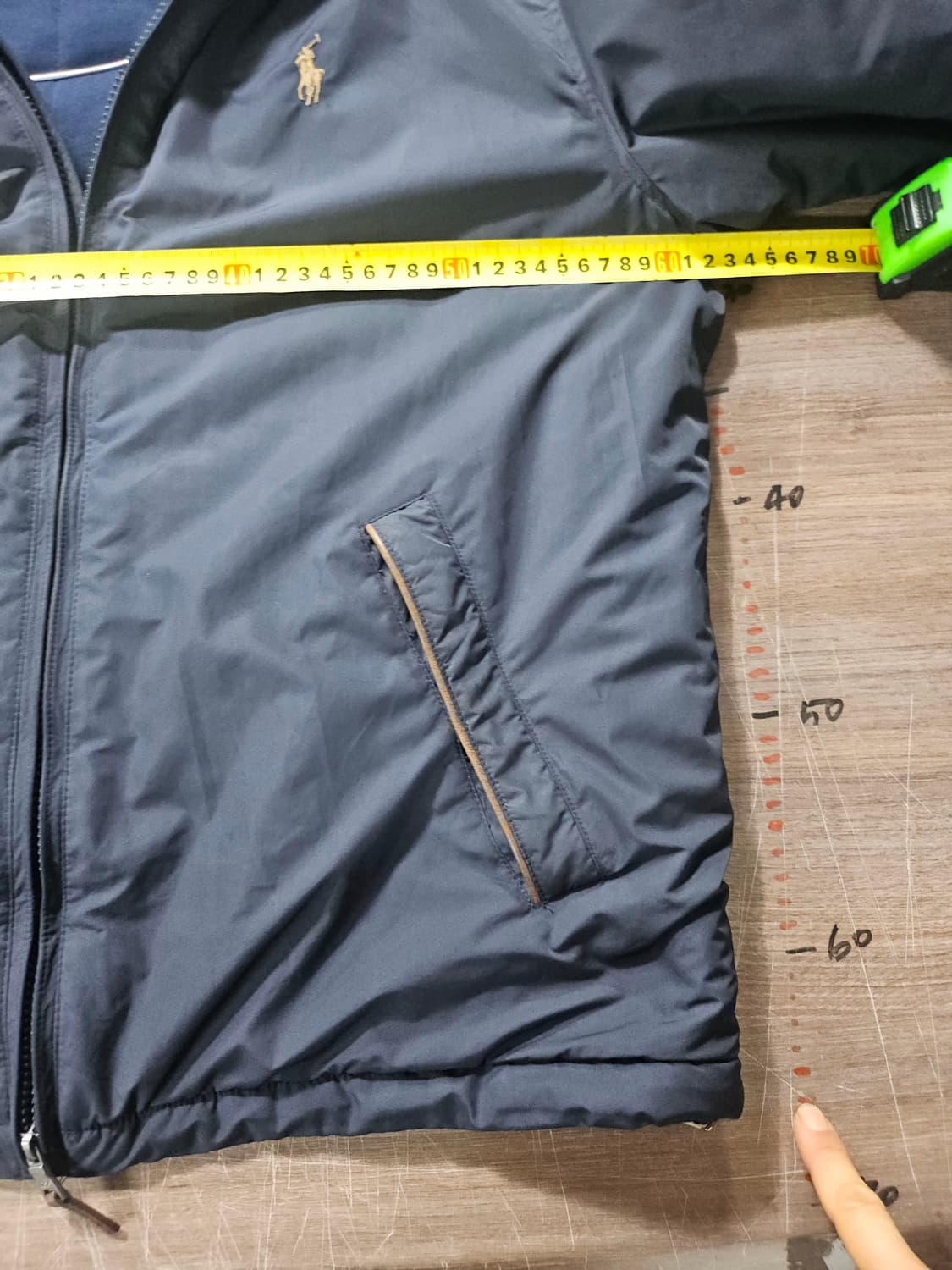 폴로 랄프로렌 네이비 페리 봄버 자켓 M 상품이미지9