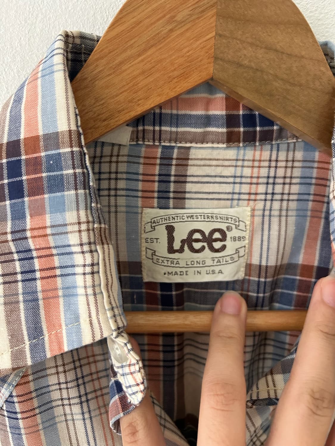 70's vtg USA Lee  Western shirt. 상품이미지4