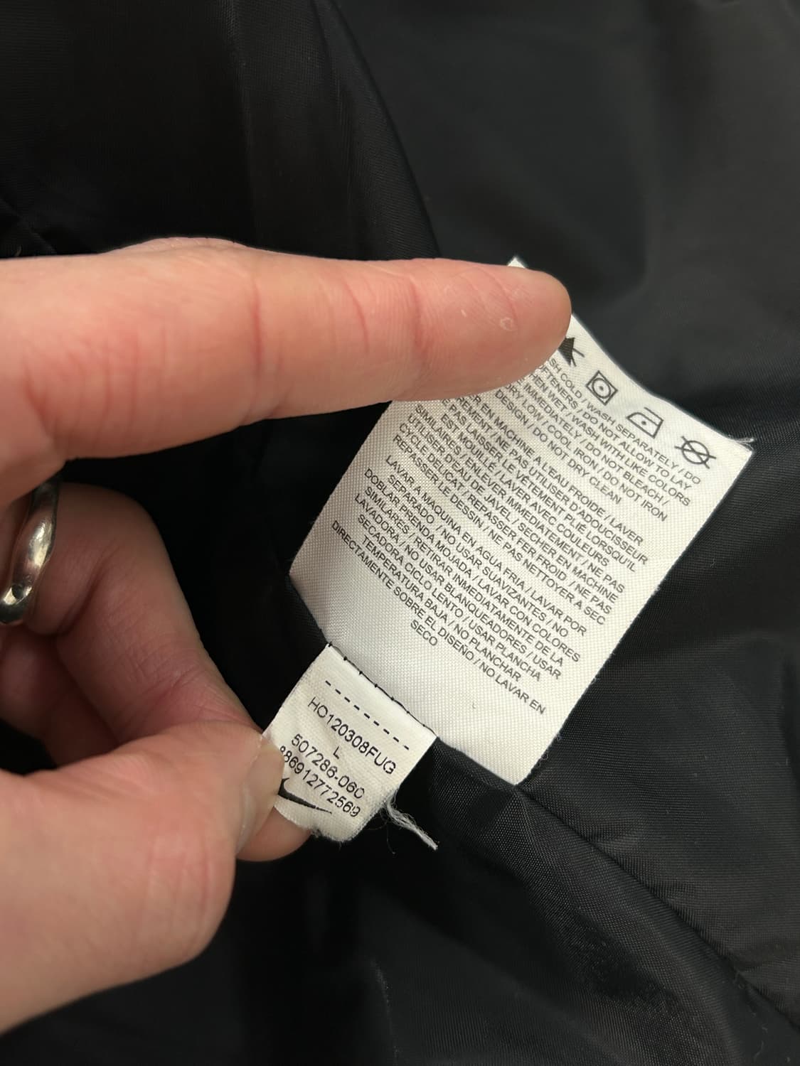 나이키 90’s 블랙 택 딥파일 그레이 플리스 자켓 L  상품이미지9