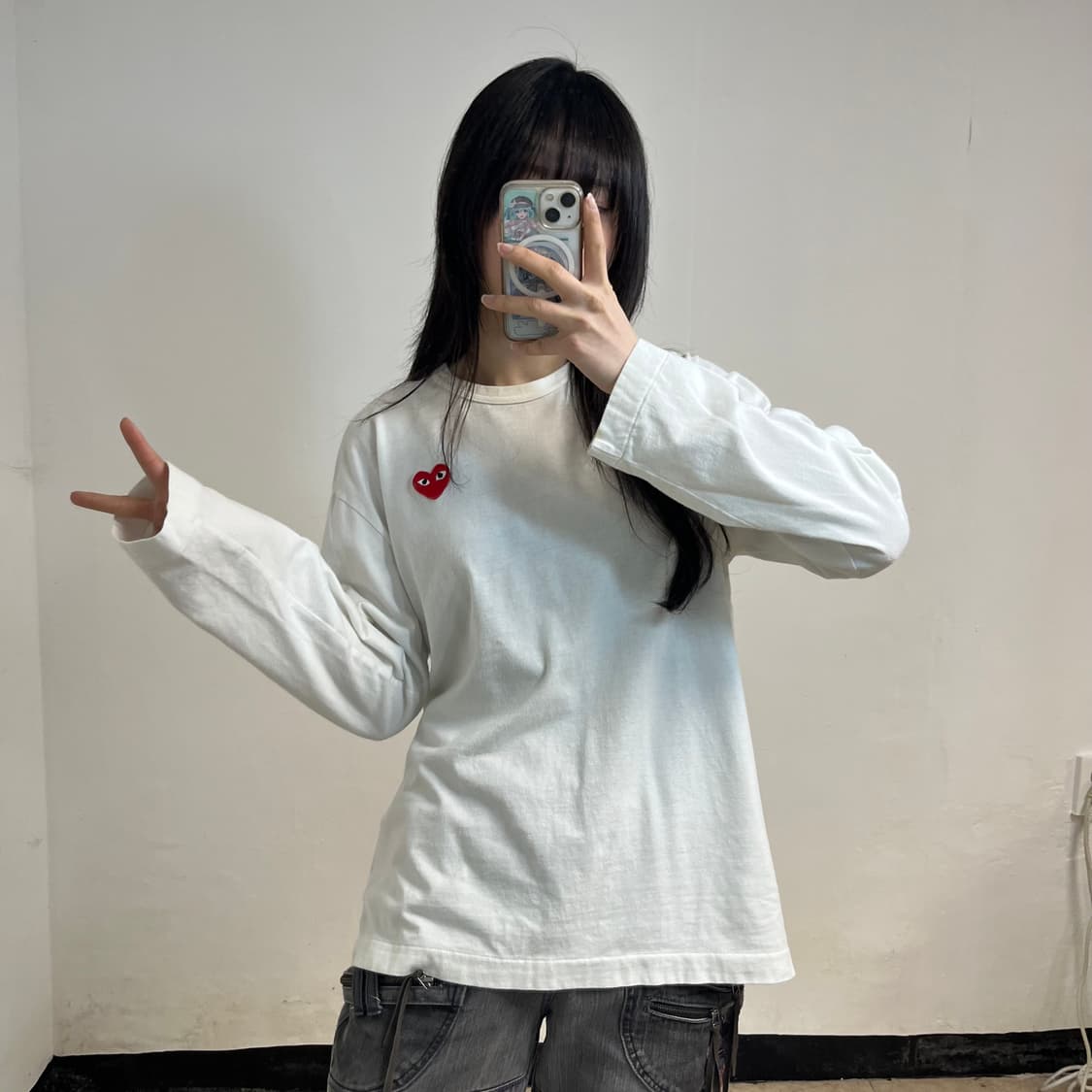 Comme des Garçons logo long sleeve 상품이미지5