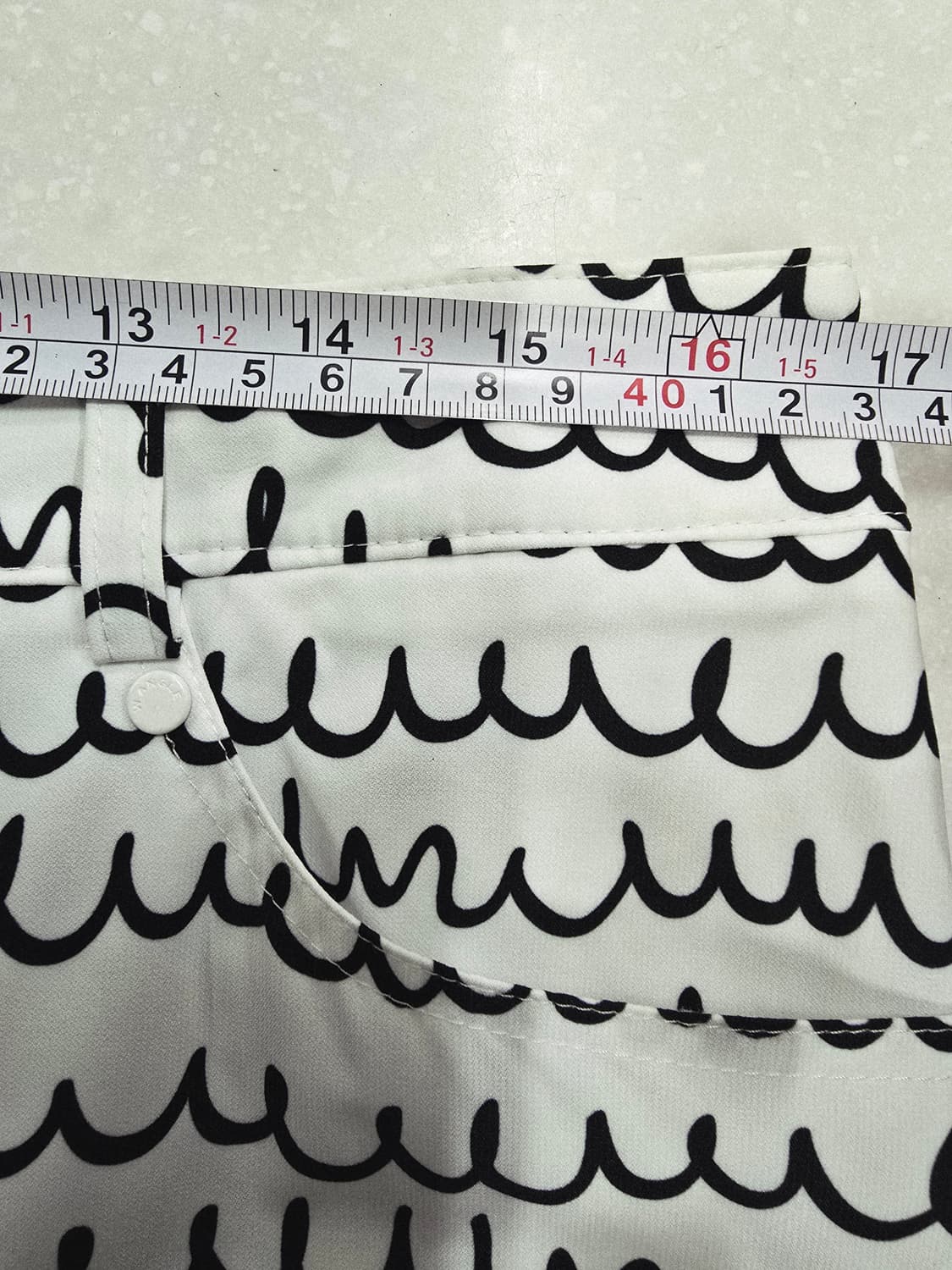 와이드앵글 물결 패턴 골프스커트 상품이미지7