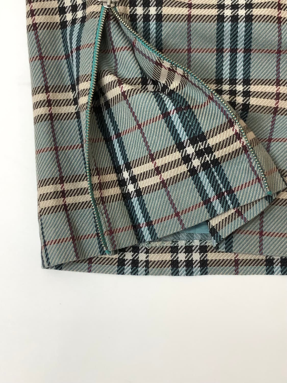Burberry 버버리 블루라벨 민트 체크 미디 스커트 상품이미지3