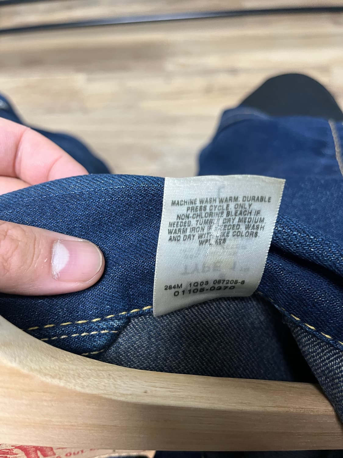 리바이스 TYPE 1 데님 자켓 L 상품이미지3