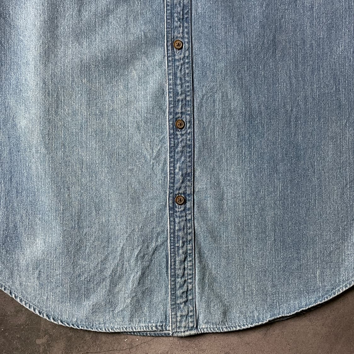 CROFT&BARROW 빈티지 다운버튼 코튼 데님 셔츠 A00693 상품이미지4