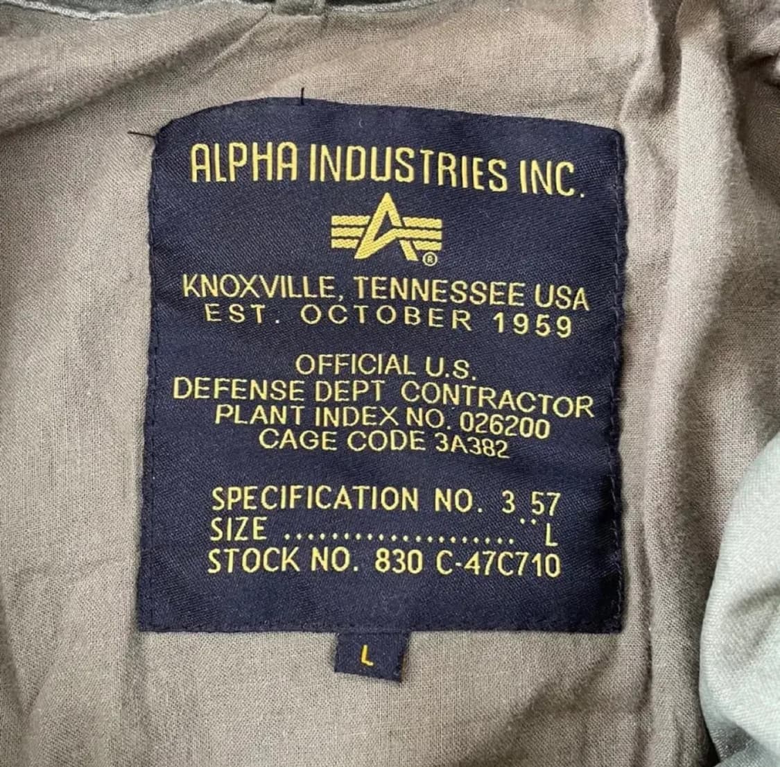 알파인더스트리 M65 필드자켓 L 상품이미지4