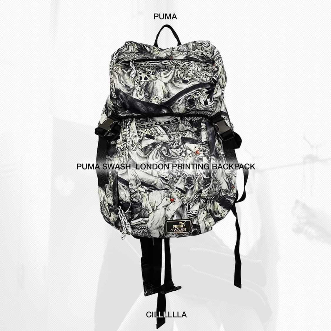 PUMA 퓨마 스웨시 런던 프린팅 백팩 상품이미지1