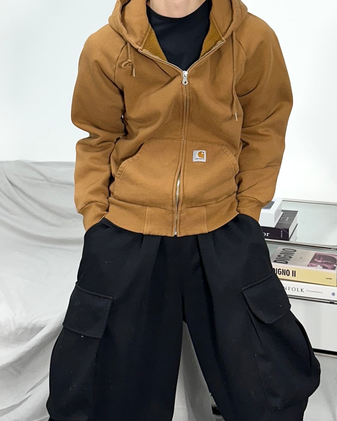 칼하트 된장 후드집업 M 상품이미지1