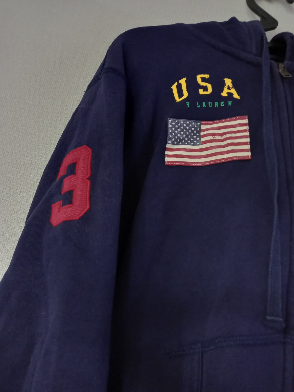 폴로 POLO 빅포니 성조기 USA 여자 후드집업 90/S 상품이미지2