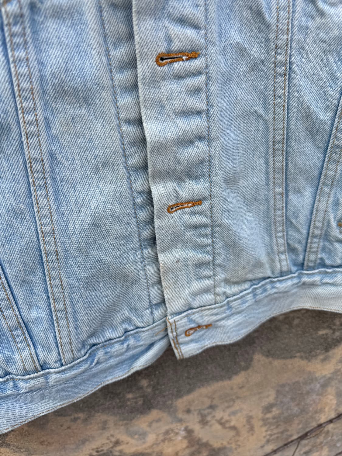 80s 리바이스 빈티지 3rd 워싱 데님 트러커 자켓 m 상품이미지5