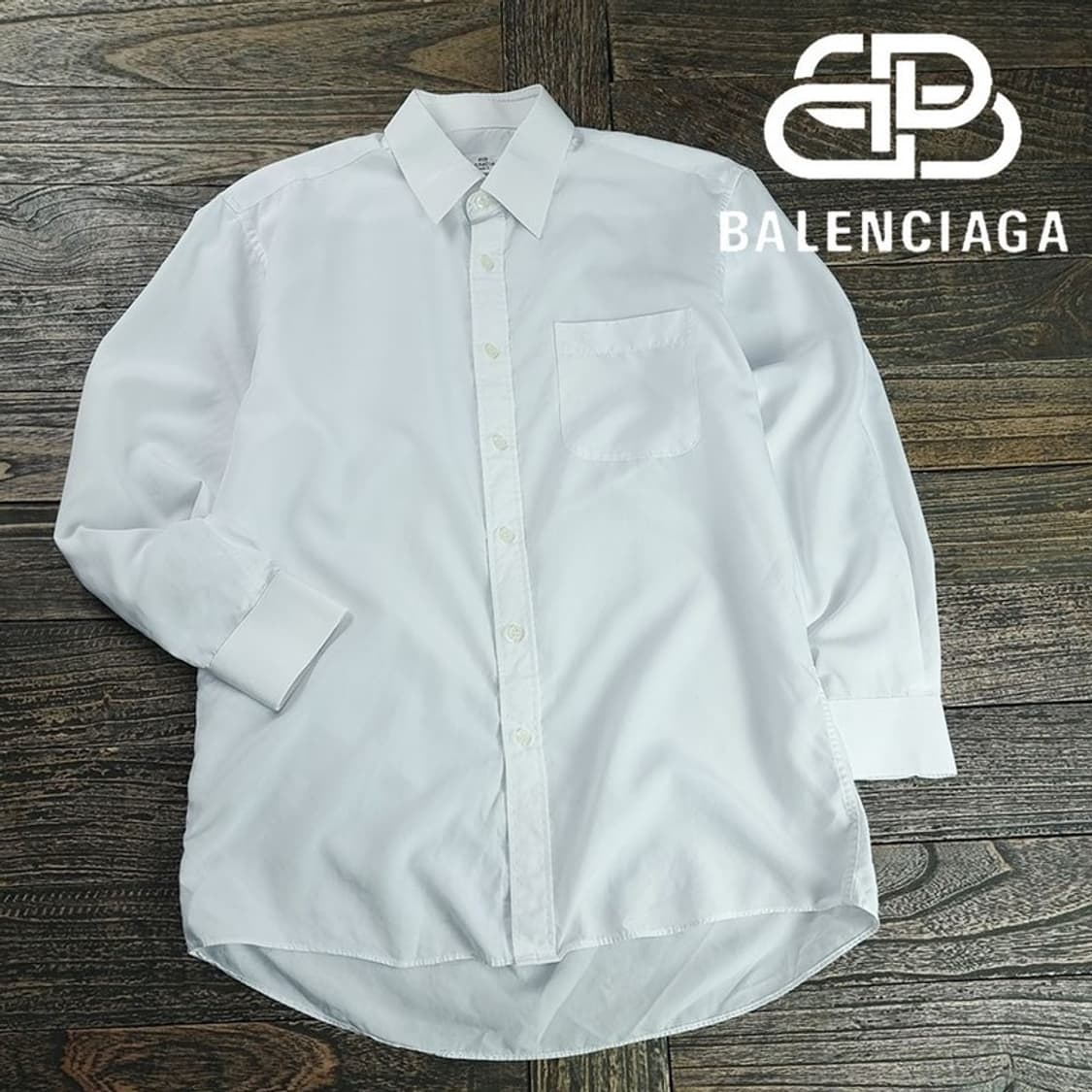 [발렌시아가] 화이트 드레스 셔츠 P01599 상품이미지1
