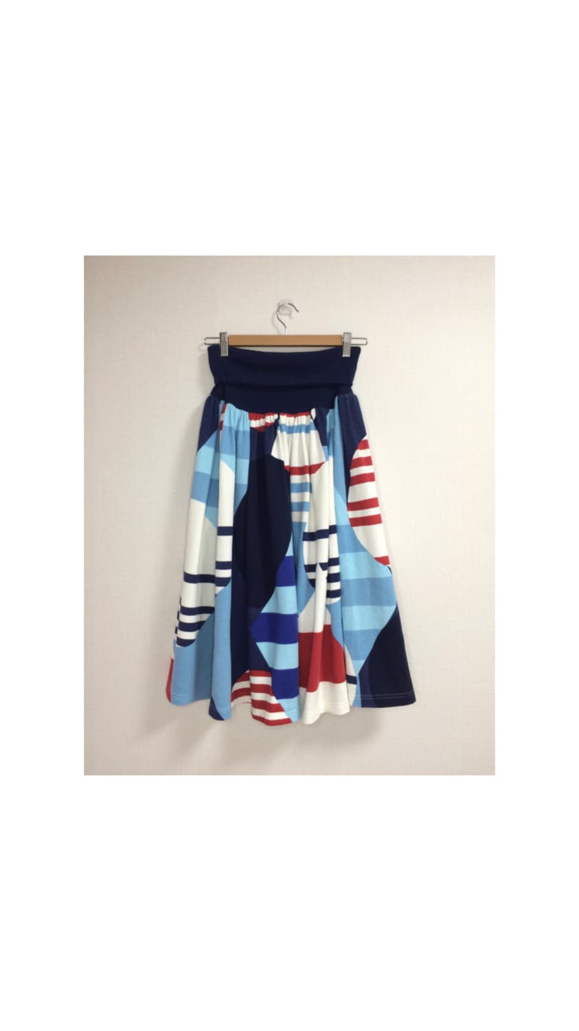 Ne-net 네넷냐 컬러패치 프린팅 밴딩 스커트 상품이미지6