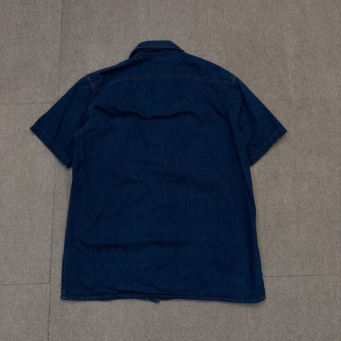 blue blue japan 블루블루 인디고 데님 하프 셔츠 S 상품이미지6