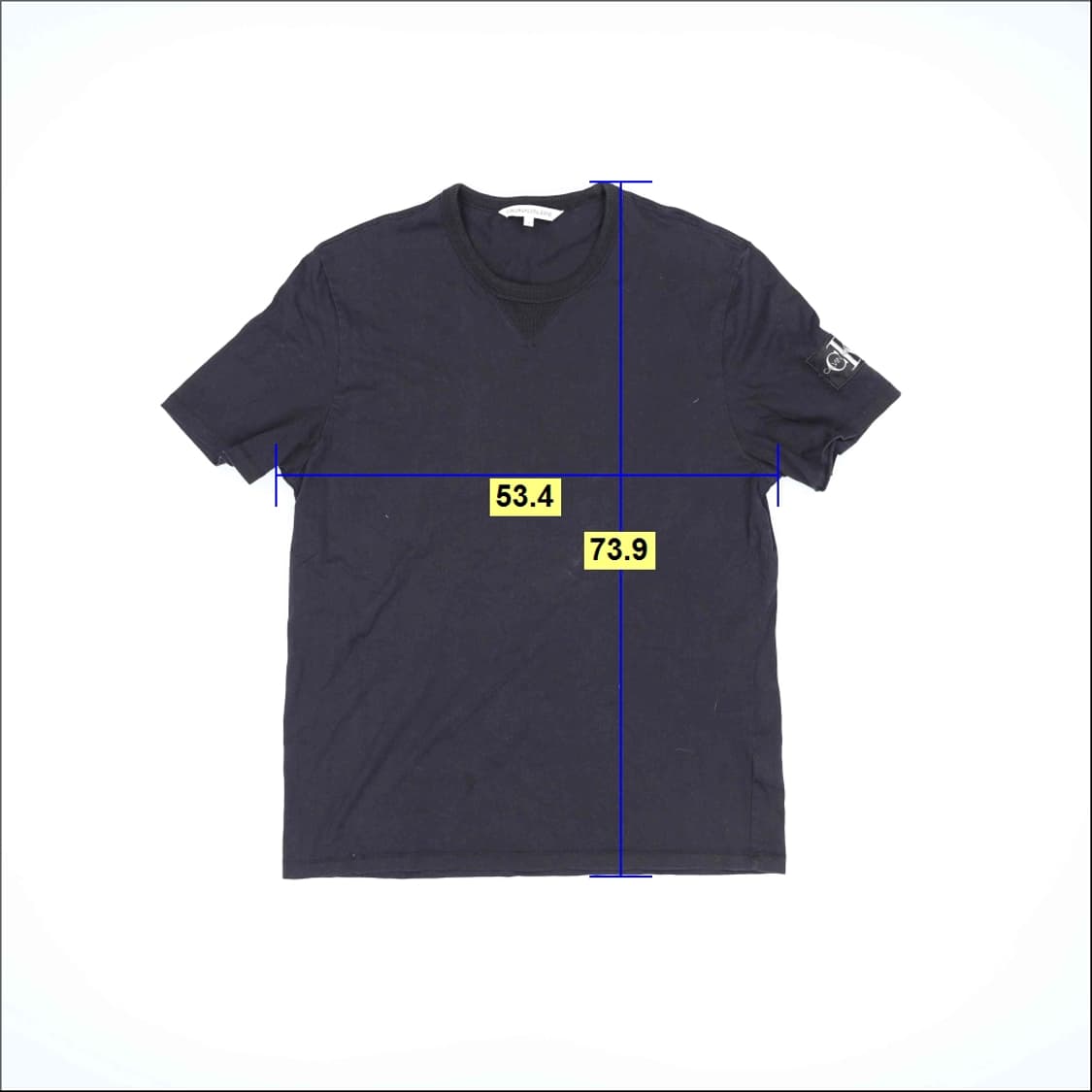 XL 캘빈클라인 패치 반팔티 0421H1 상품이미지8