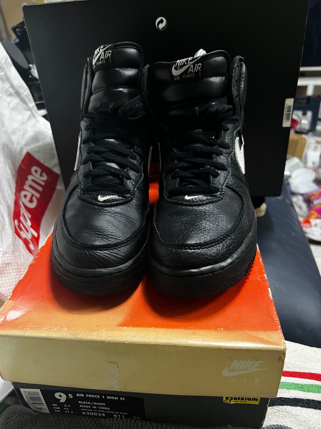 95년 나이키 에어포스1 하이 NYC 275 박스 상품이미지1