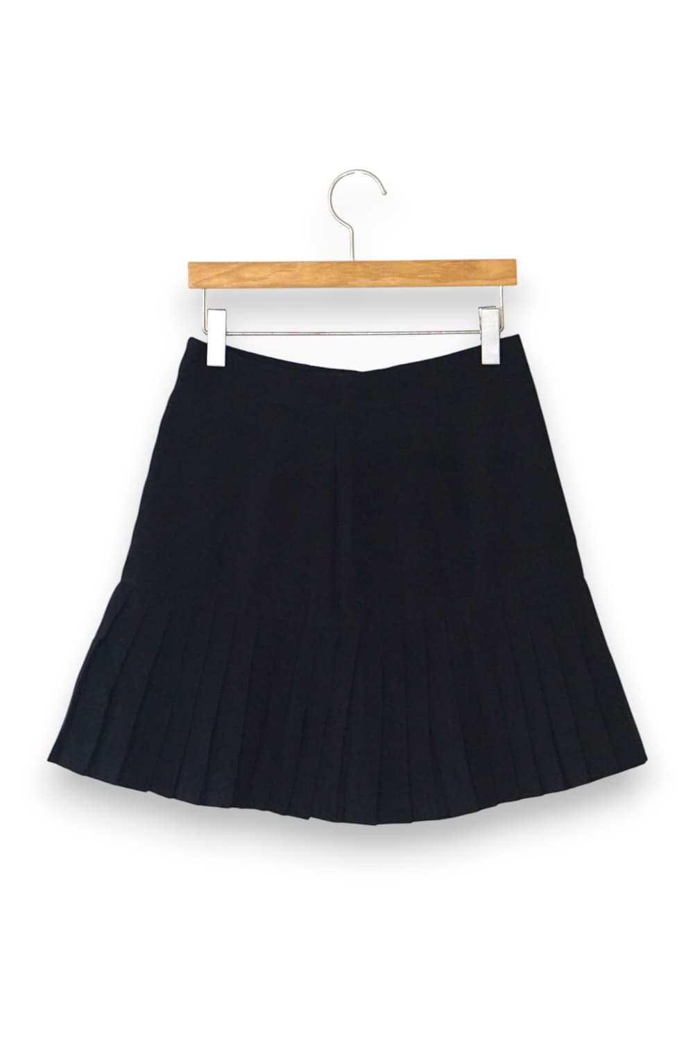 검정 플리츠 미니스커트 상품이미지1