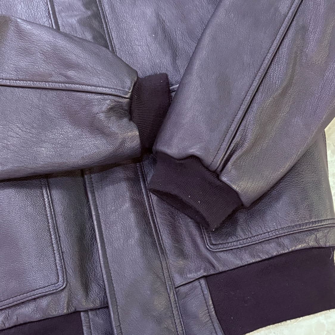 [L] LL BEAN 엘엘빈 A2 고트스킨 레더 자켓 상품이미지3