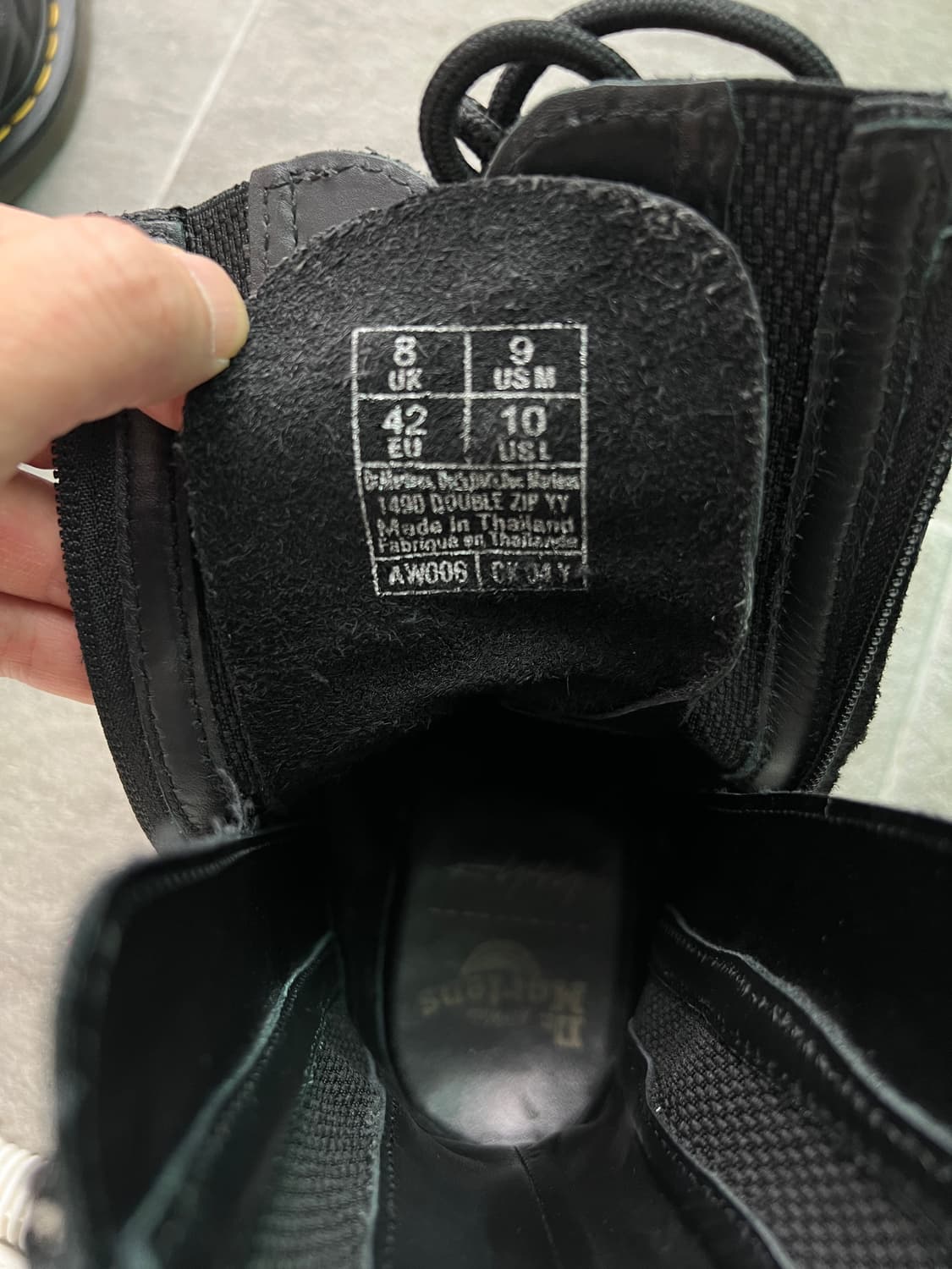 요지야마모토 X 닥터마틴 부츠 1490 Double zip 상품이미지5