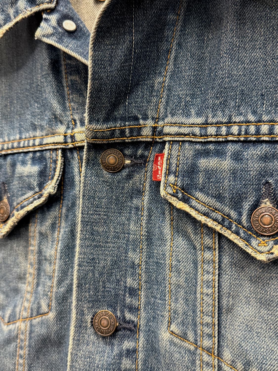 90s Levi's 78500 3rd Denim Trucker Jacke 상품이미지3
