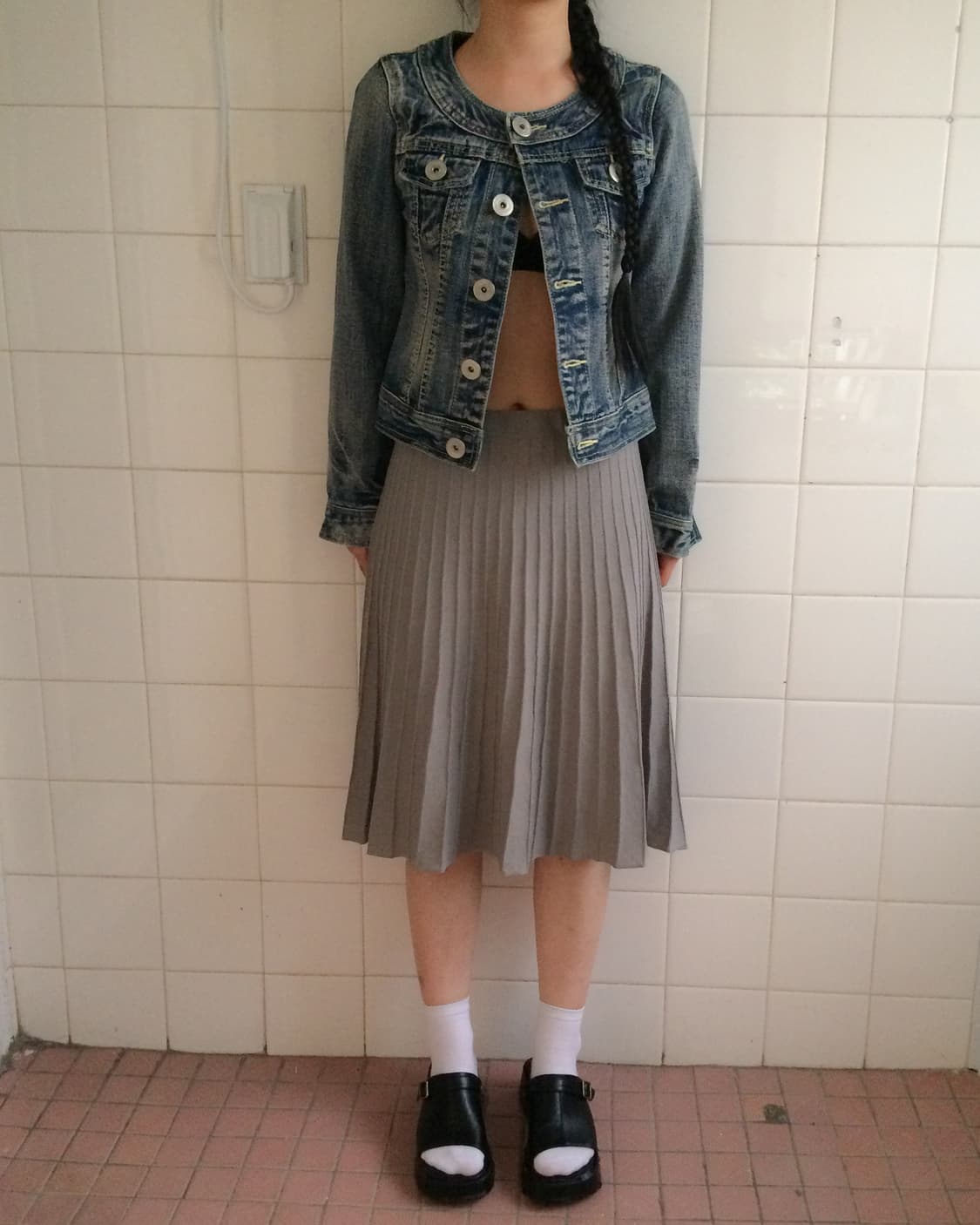Line detail Denim jacket 상품이미지4