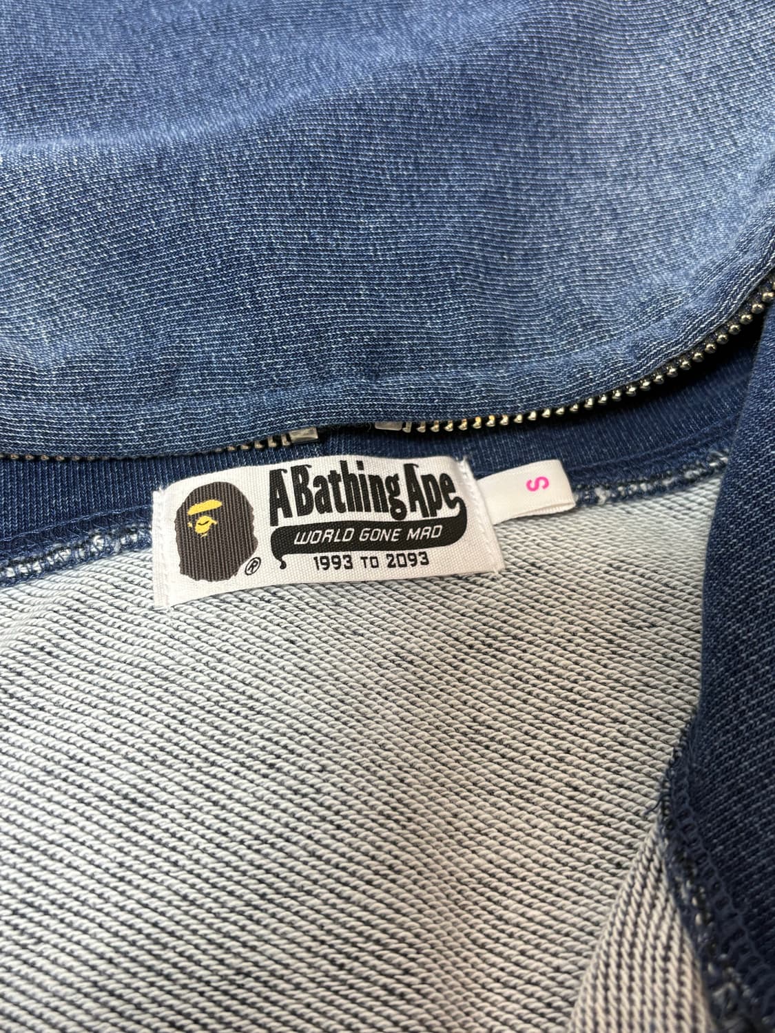 베이프 인디고 샤크 풀집 후드 W s사이즈 상품이미지8