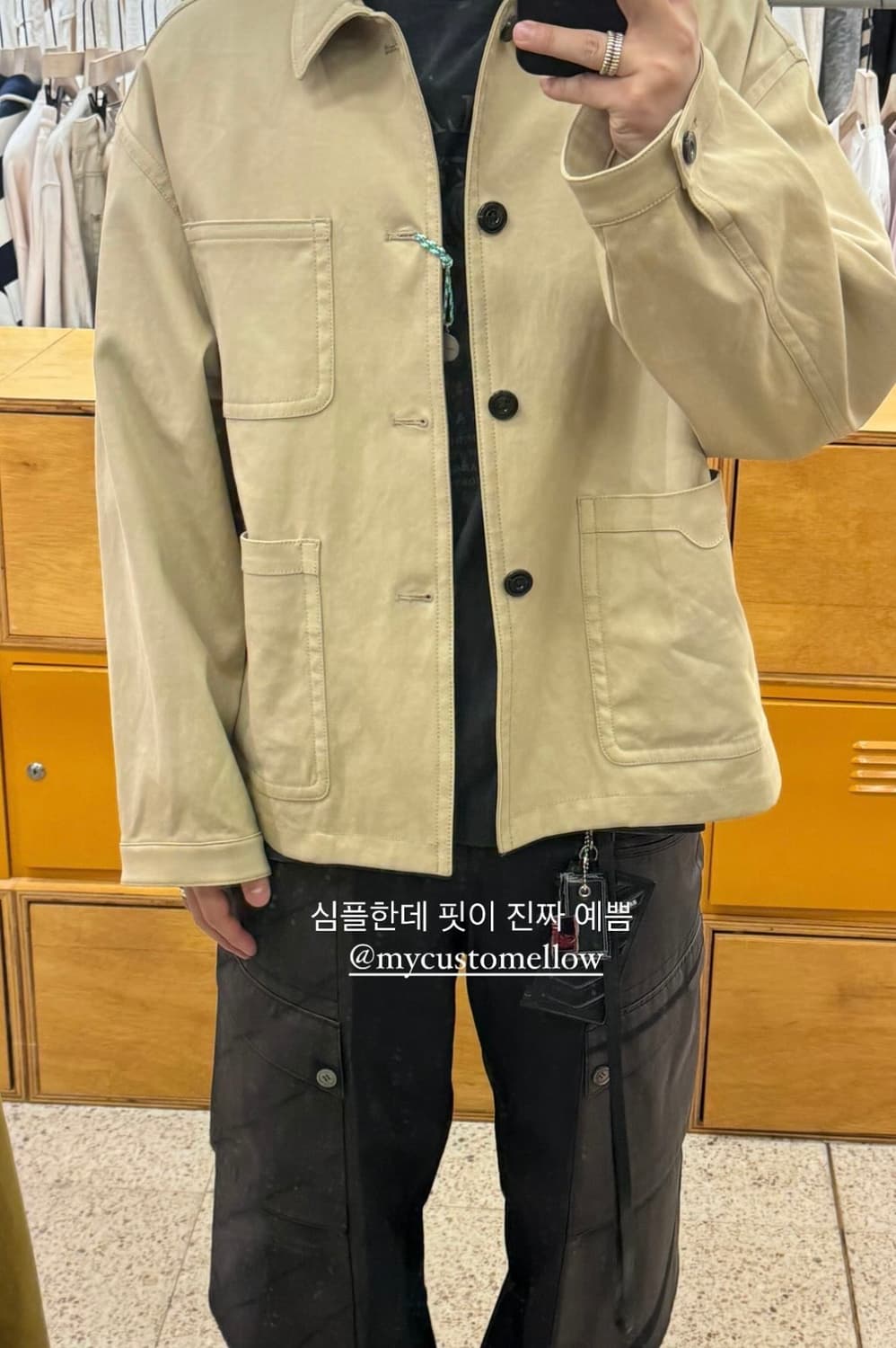 커스텀멜로우 워크자켓(신동품) 상품이미지4