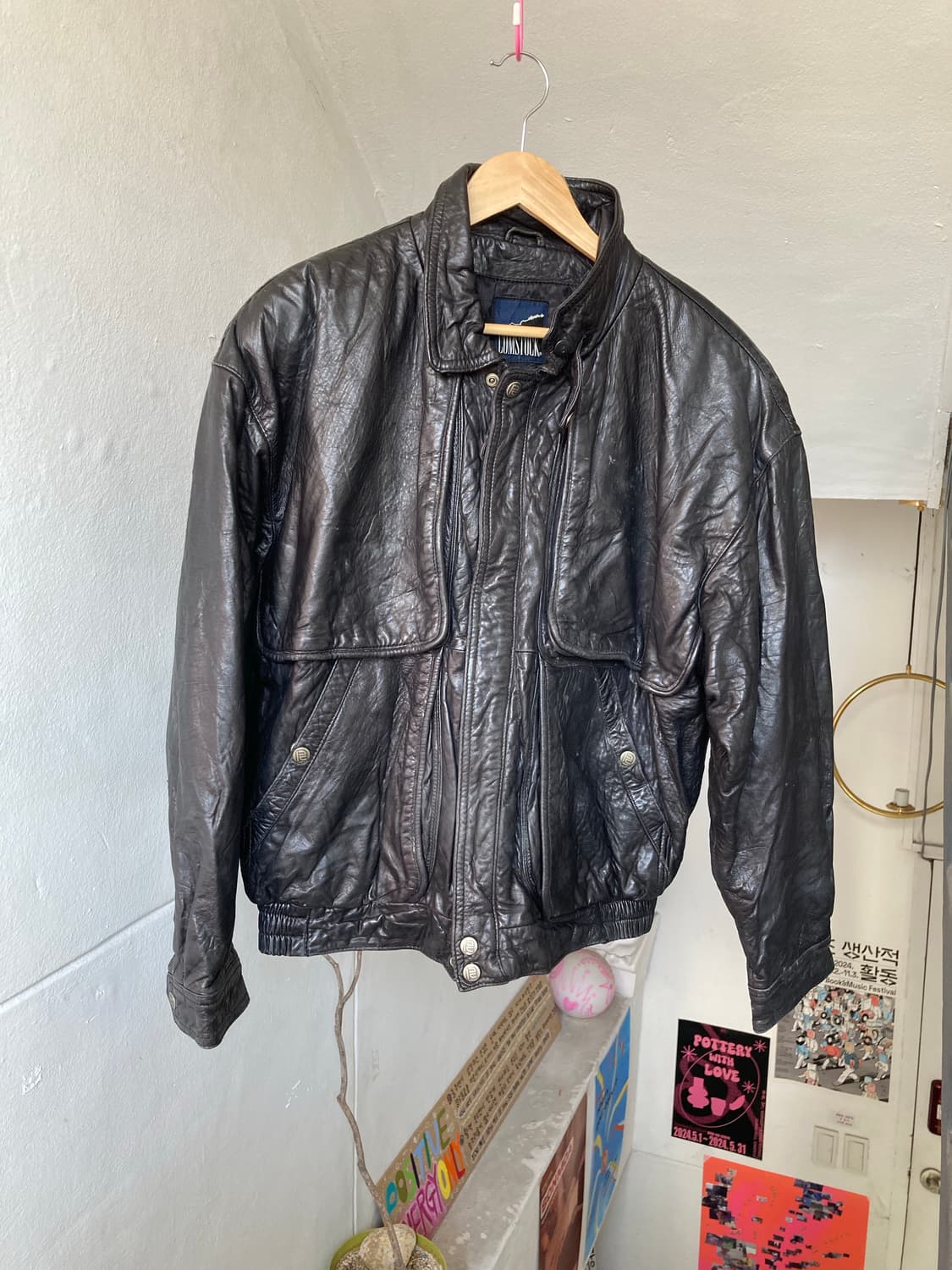 빈티지 리얼레더 포켓 자켓 상품이미지1
