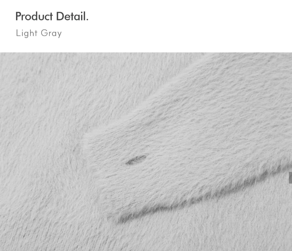 디미트리블랙 에센셜 헤어리 니트 L 상품이미지5