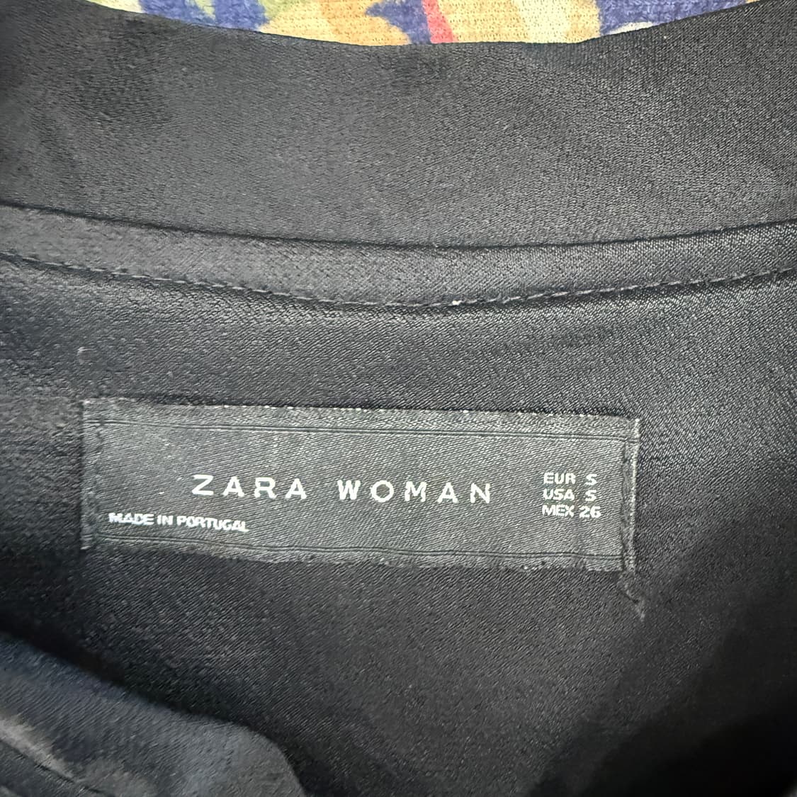 (우먼즈S)자라 ZARA 플라워 자수 봄버자켓(블랙) 상품이미지2