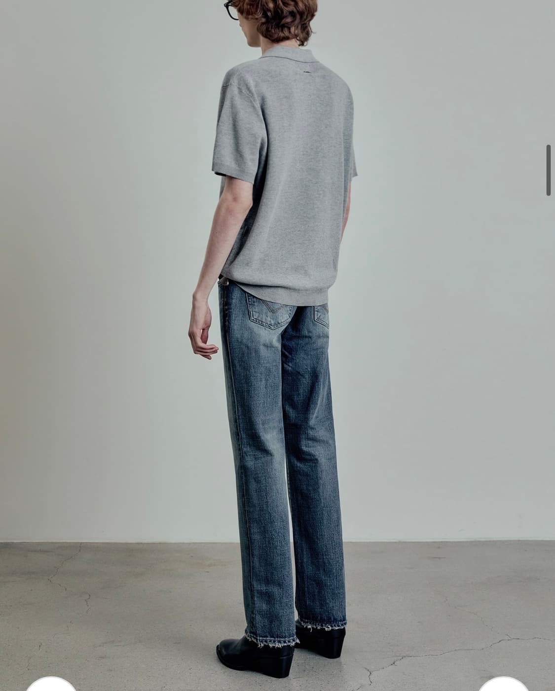 엘무드 라몬즈 스트레이트 데님 스모킹블루 44 상품이미지2