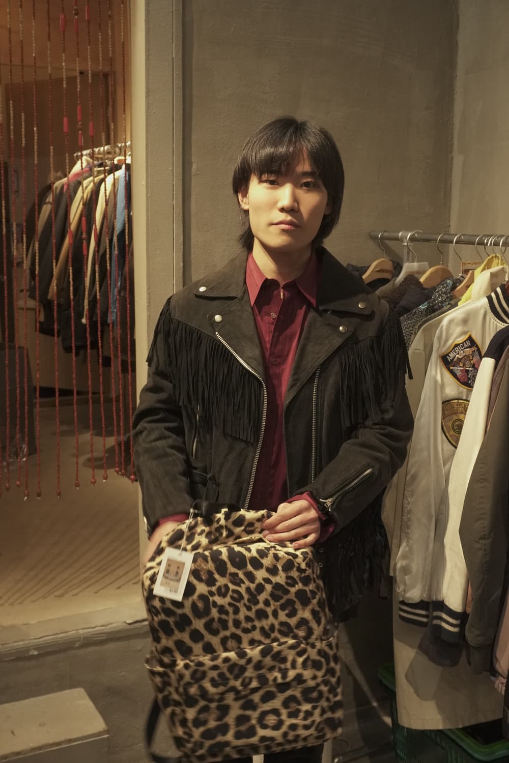 80s 프린지 스웨이드 가죽자켓 컨템포contempo 상품이미지3