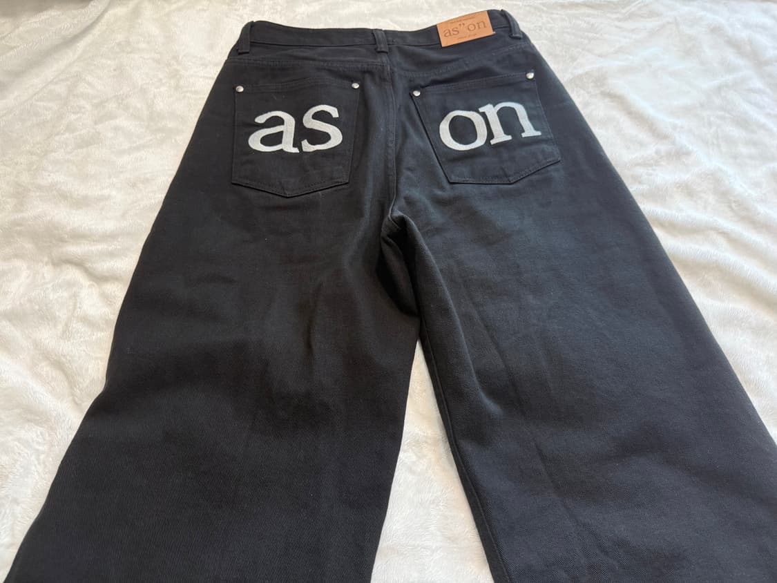 애즈온 스모그 와이드 팬츠 M 팝니다 상품이미지1