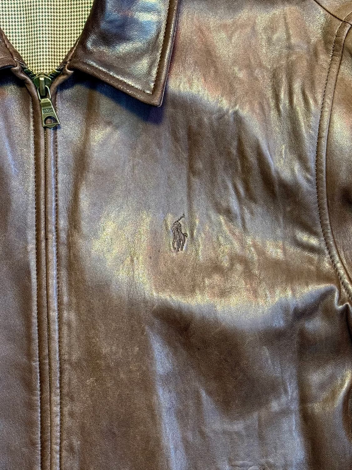90s 폴로 맥스웰 레더자켓 상품이미지3