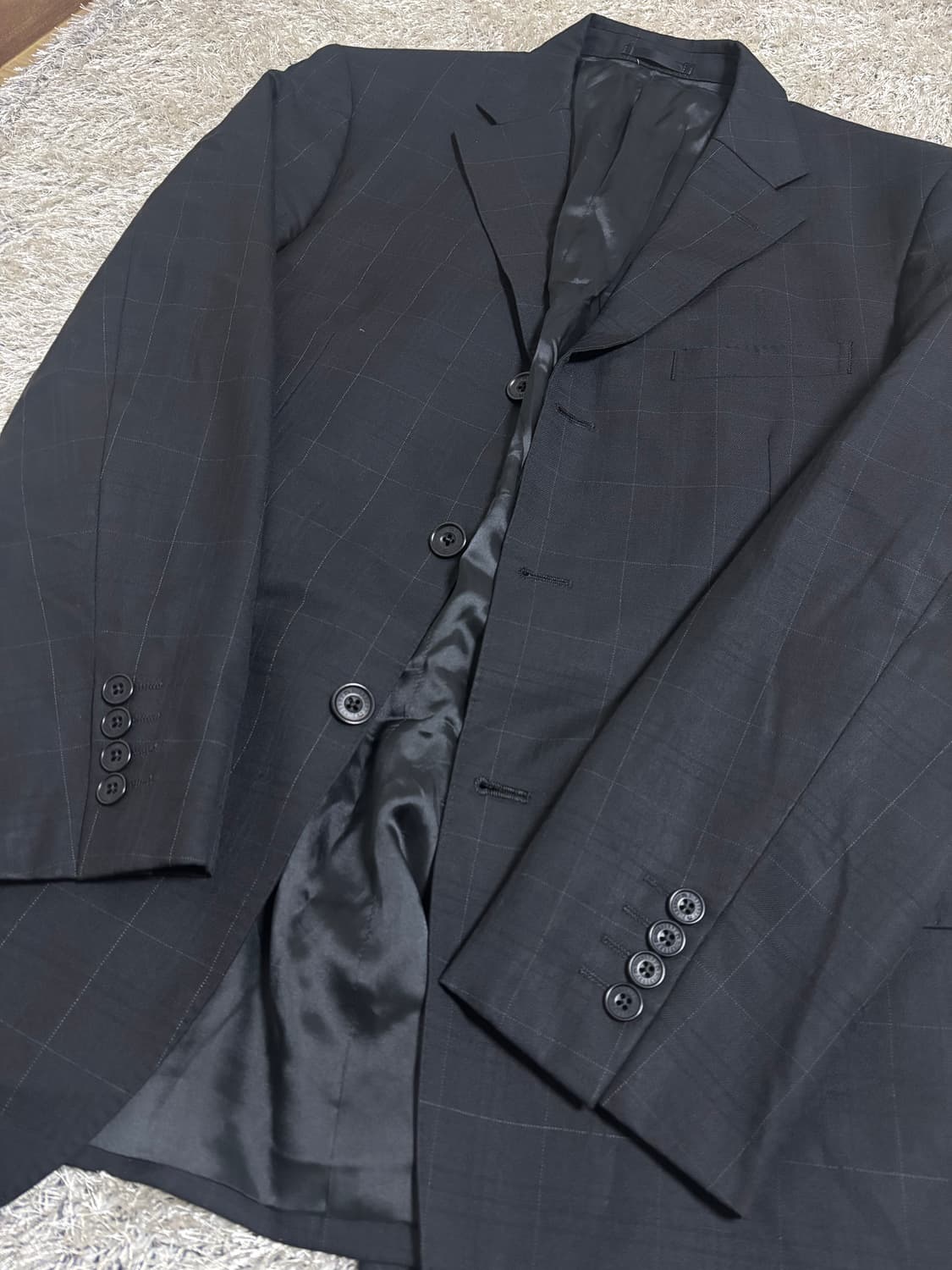 일제 버버리 블랙 블레이저 사이즈 105 상품이미지2