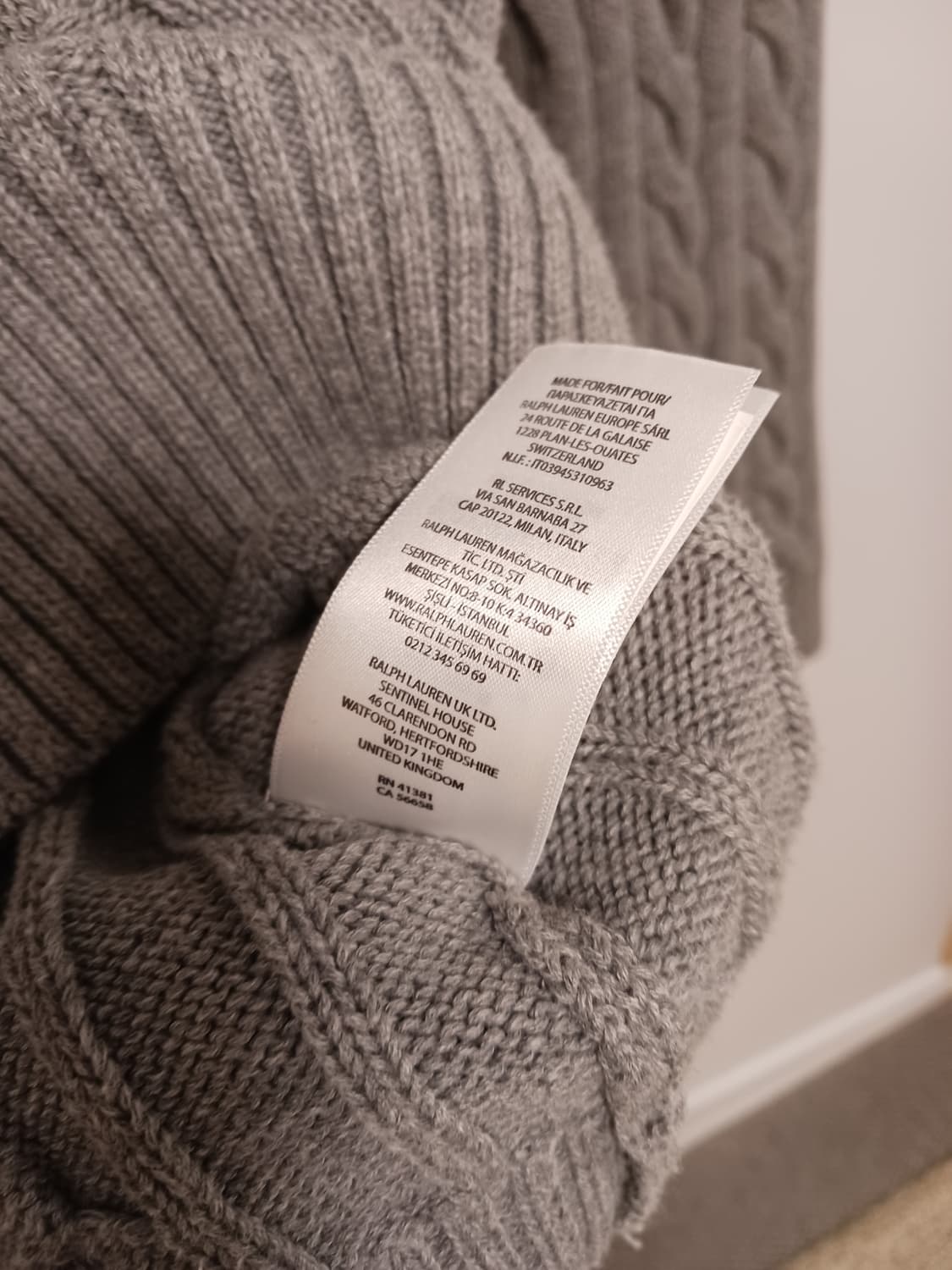 폴로랄프로렌 꽈배기니트 상품이미지5