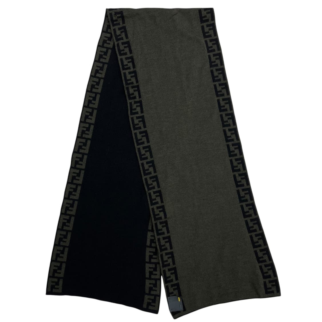 펜디 FF로고 카키배색 블랙 머플러 상품이미지3