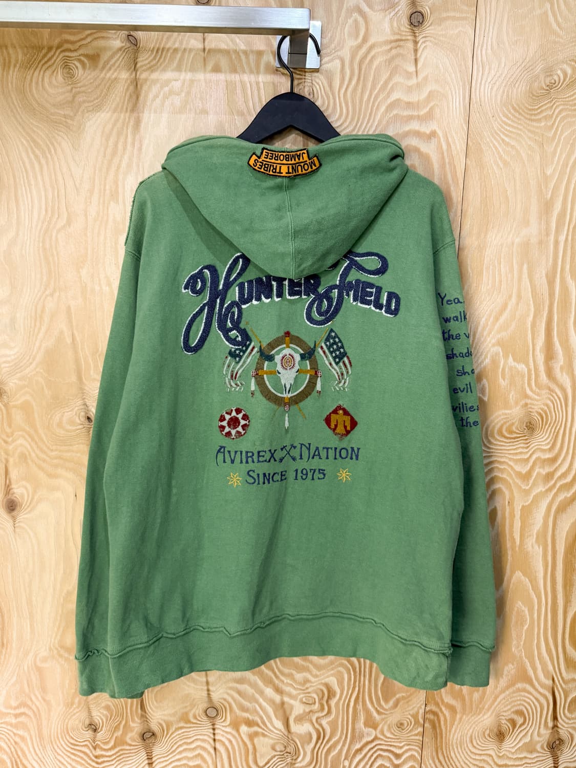 아비렉스 헌터 필드 엠브로이드 집 후디 상품이미지5