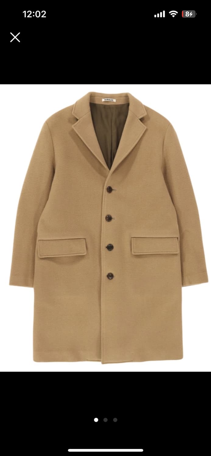 AURALEE 오라리 클래식 체스터 필드 코트  4 상품이미지1