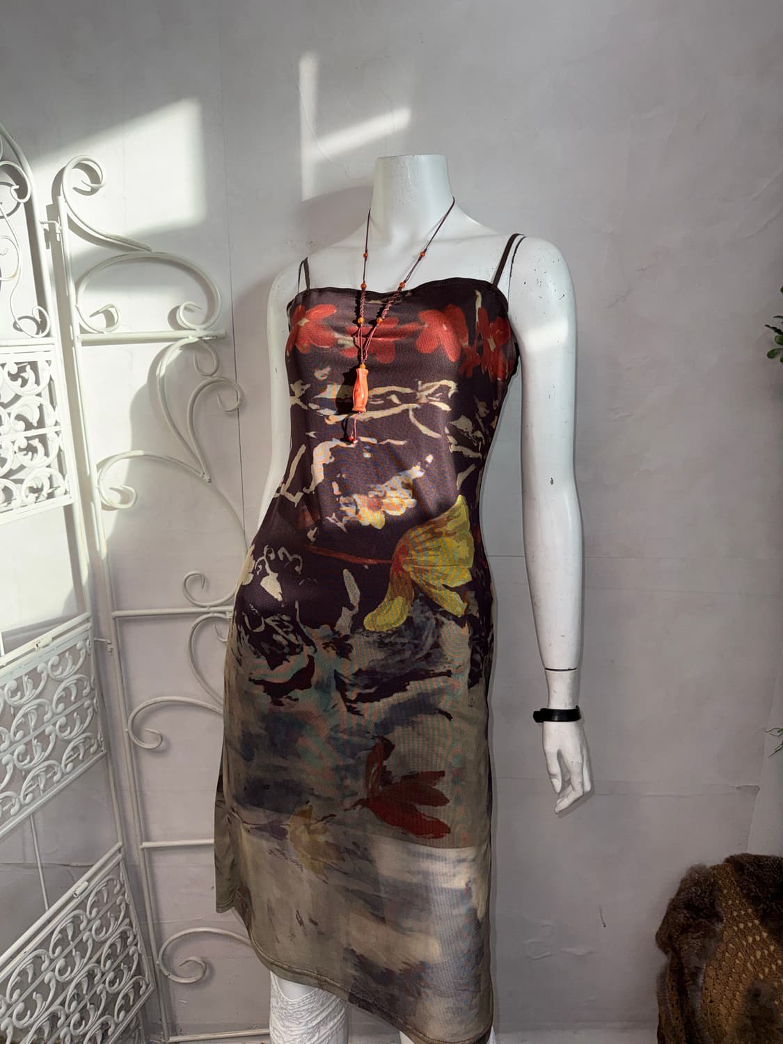 Brown oriental watercolor flower ops 상품이미지6