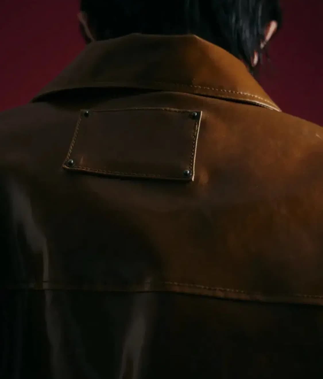 메종미네드 레더 패치 봄버 브라운 L 상품이미지3