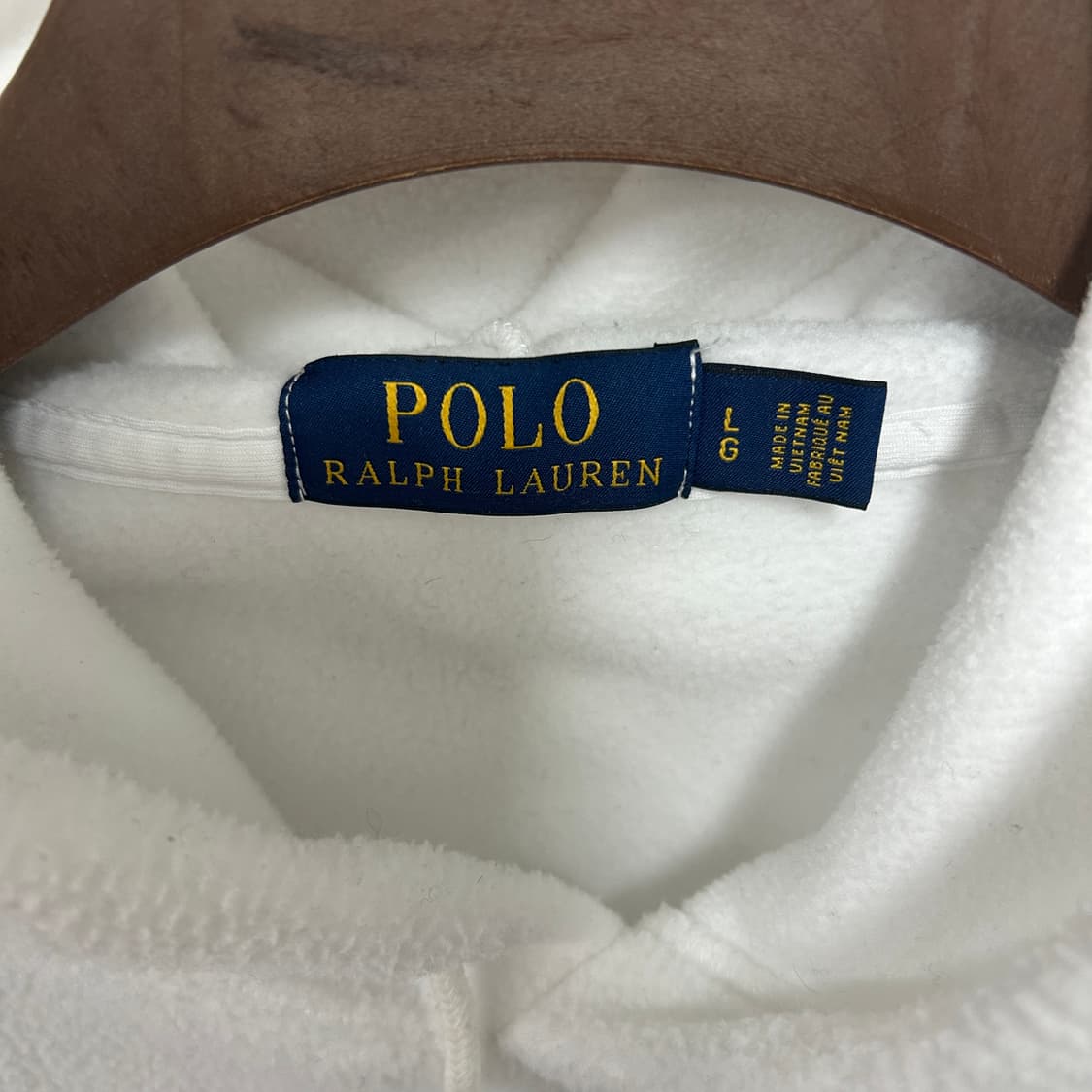 폴로 랄프로렌 아치로고 성조기 후리스 후드티 화이트 상품이미지6