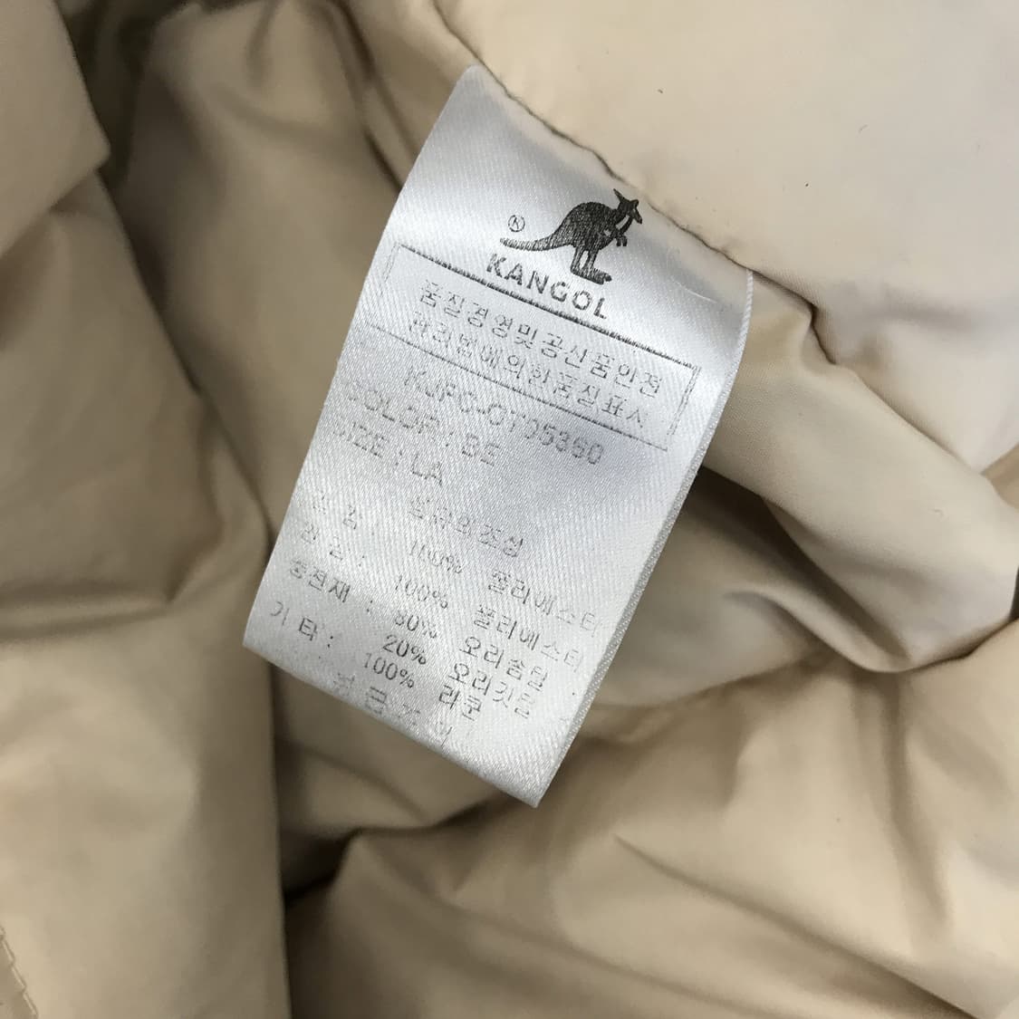 캉골 KANGOL 사파리 라쿤덕다운패딩 [L] 상품이미지6