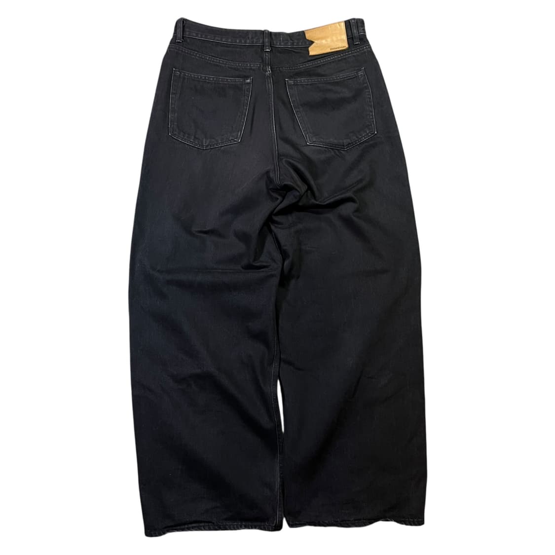 브라운야드 블랙 와이드 데님 팬츠 상품이미지1