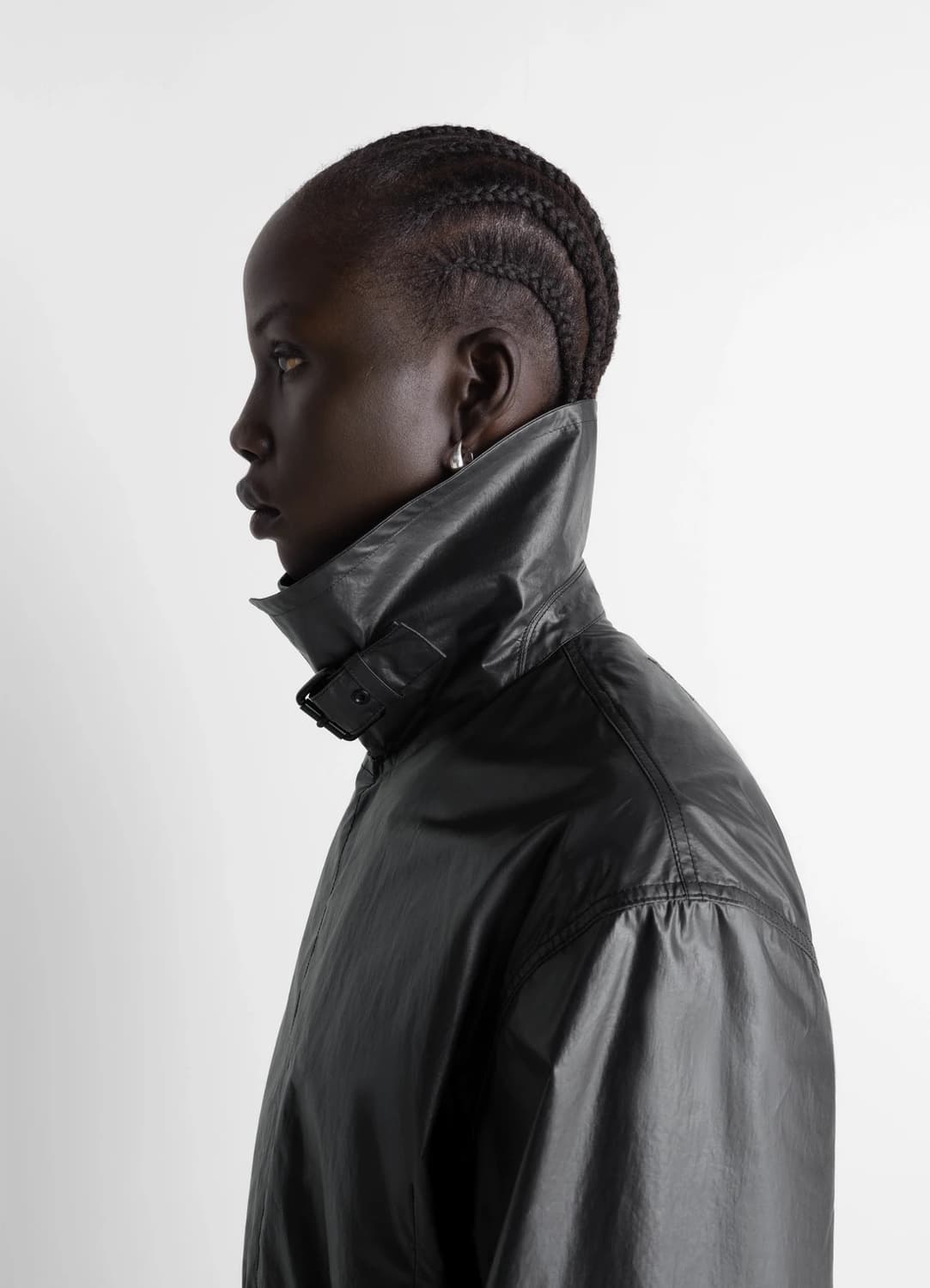 [34,36,38]르메르 26ss 라이트 랩 자켓/애쉬 블랙 상품이미지4