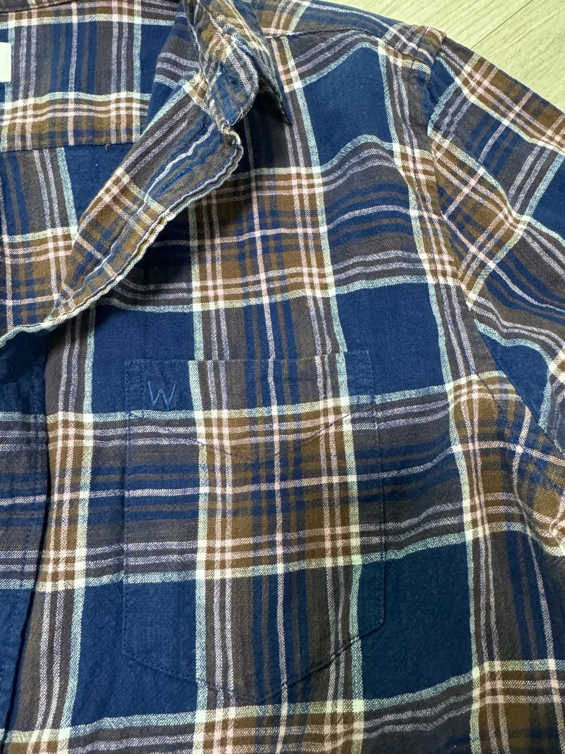 랭글러  체크 셔츠  L   상품이미지4