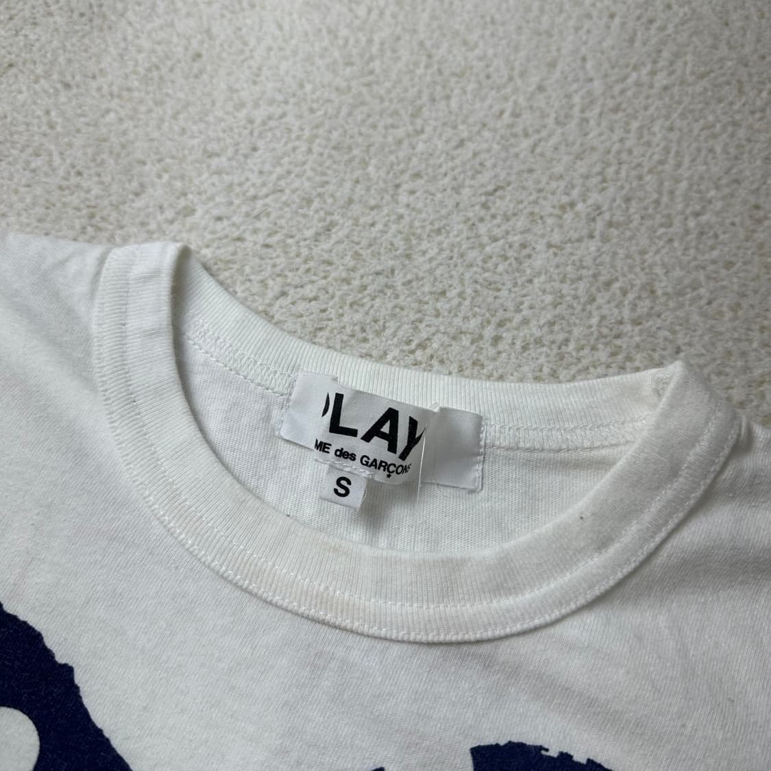 W 95 꼼데가르송 더블하트 반팔 티셔츠 상품이미지2