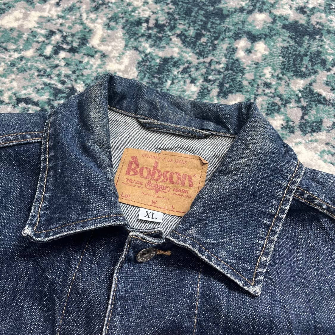 Bobson 밥슨 지쟌 데님 트러커 셀비지 자켓(XL) 상품이미지3