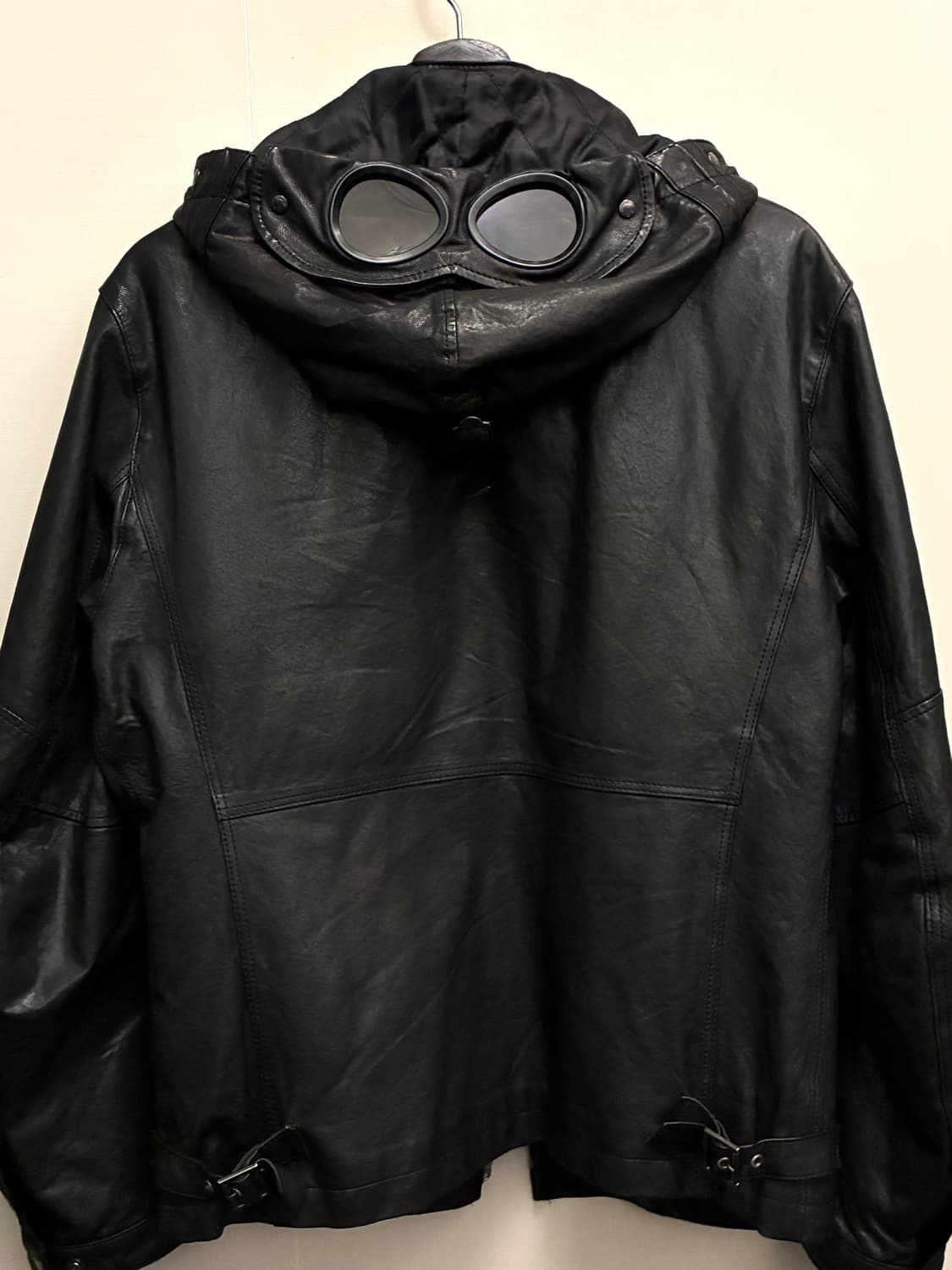 (L/100)C.P 컴퍼니 쉽스킨 양가죽 싱글 레더 고글자켓 상품이미지2